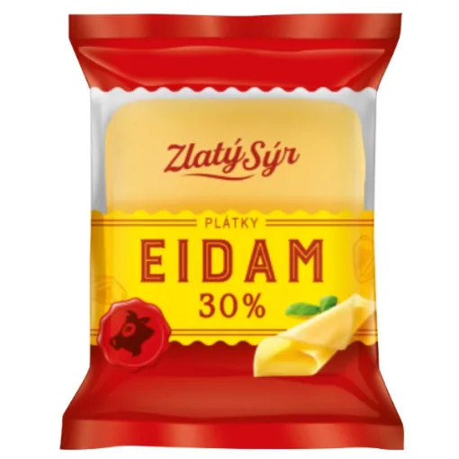 Zlatý Sýr Eidam 30% plátky 100g