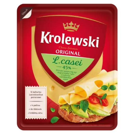 Krolewski Sýr L.Casei 45% plátky 100g(HDB_20n)