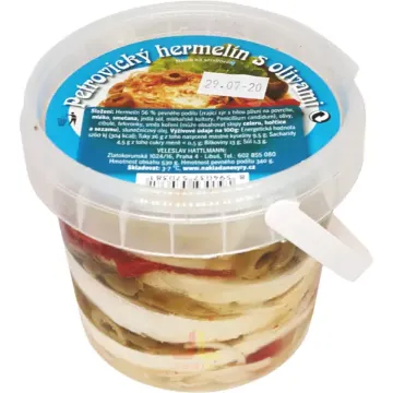 HATTLMANN Hermelín s Olivami 530g