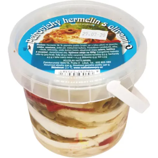 HATTLMANN Hermelín s Olivami 530g