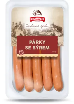 Krahulík 200g Párky se sýrem