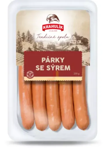 Krahulík 200g Párky se sýrem