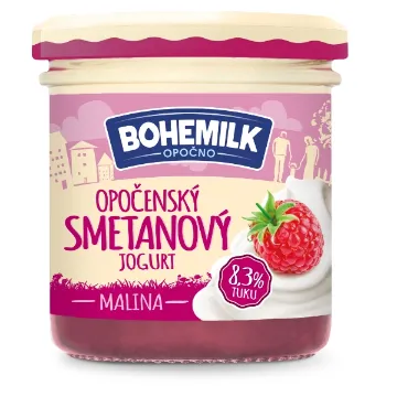 Bohemilk Opočenský Prémiový Jogurt 150g Malina