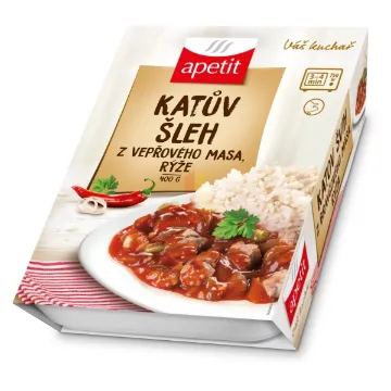 Apetit 400g Katův šleh z vepřového masa, rýže