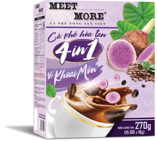 Meet More 4in1 270g Taro instantní (15ks x 18g)