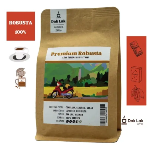 Premium Robusta 250gram zrnková