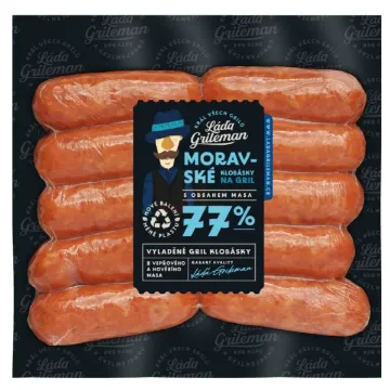 Kostelecké uzeniny 400g Moravské Klobásky