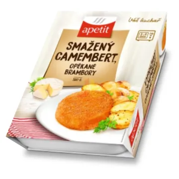 Apetit 320g Smažený camembert, opékané brambory