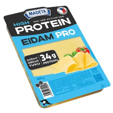 Madeta Sýr Plátky PROTEIN 100g Eidam Pro 