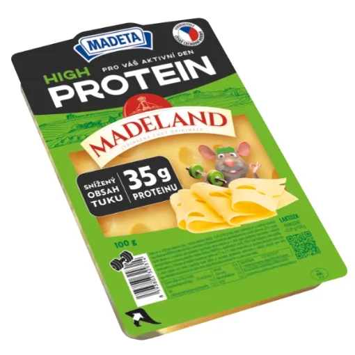Madeta Sýr Plátky PROTEIN 100g Madeland