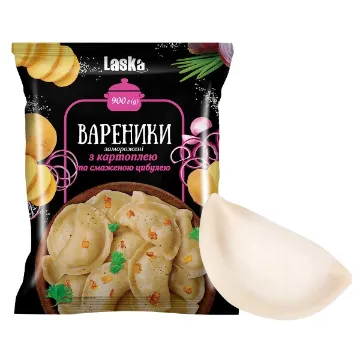 UKR Laska Vareniky 900g S Bramborami a Smaženou Cibulkou
