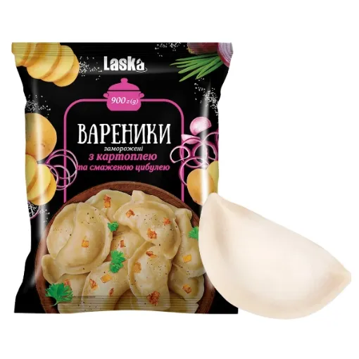 UKR Laska Vareniky 900g S Bramborami a Smaženou Cibulkou