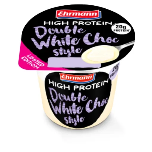 Ehrmann Protein Pudding&Topping 200g Double White Choc