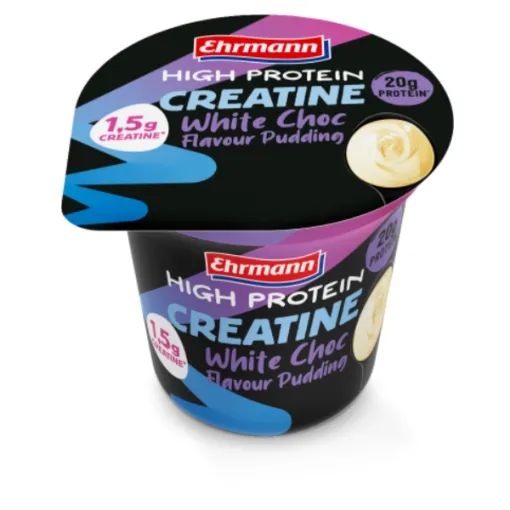 Ehrmann Protein Creatine Pudding 200g White Choc