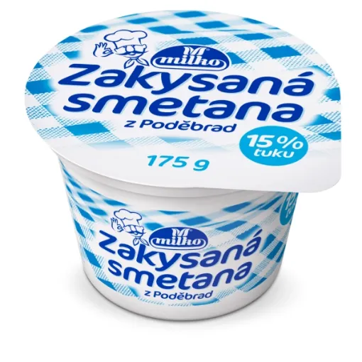 Milko Smetana 175g Zakysaná 15%