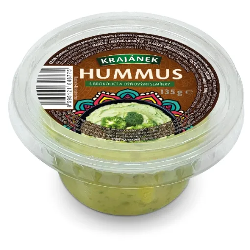 Krajánek Hummus 135g s Brokolicí a dýňovými semínky