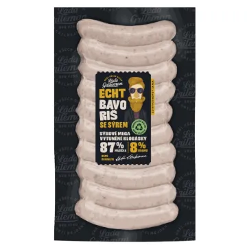 Kostelecké uzeniny 220g Echt Bavoriš se sýrem