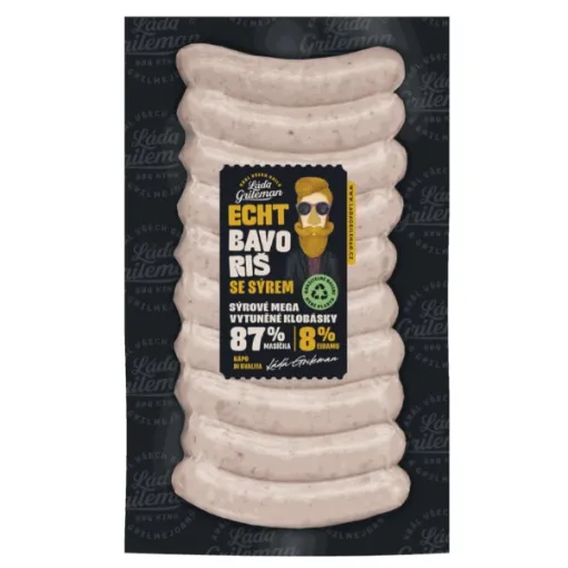 Kostelecké uzeniny 220g Echt Bavoriš se sýrem